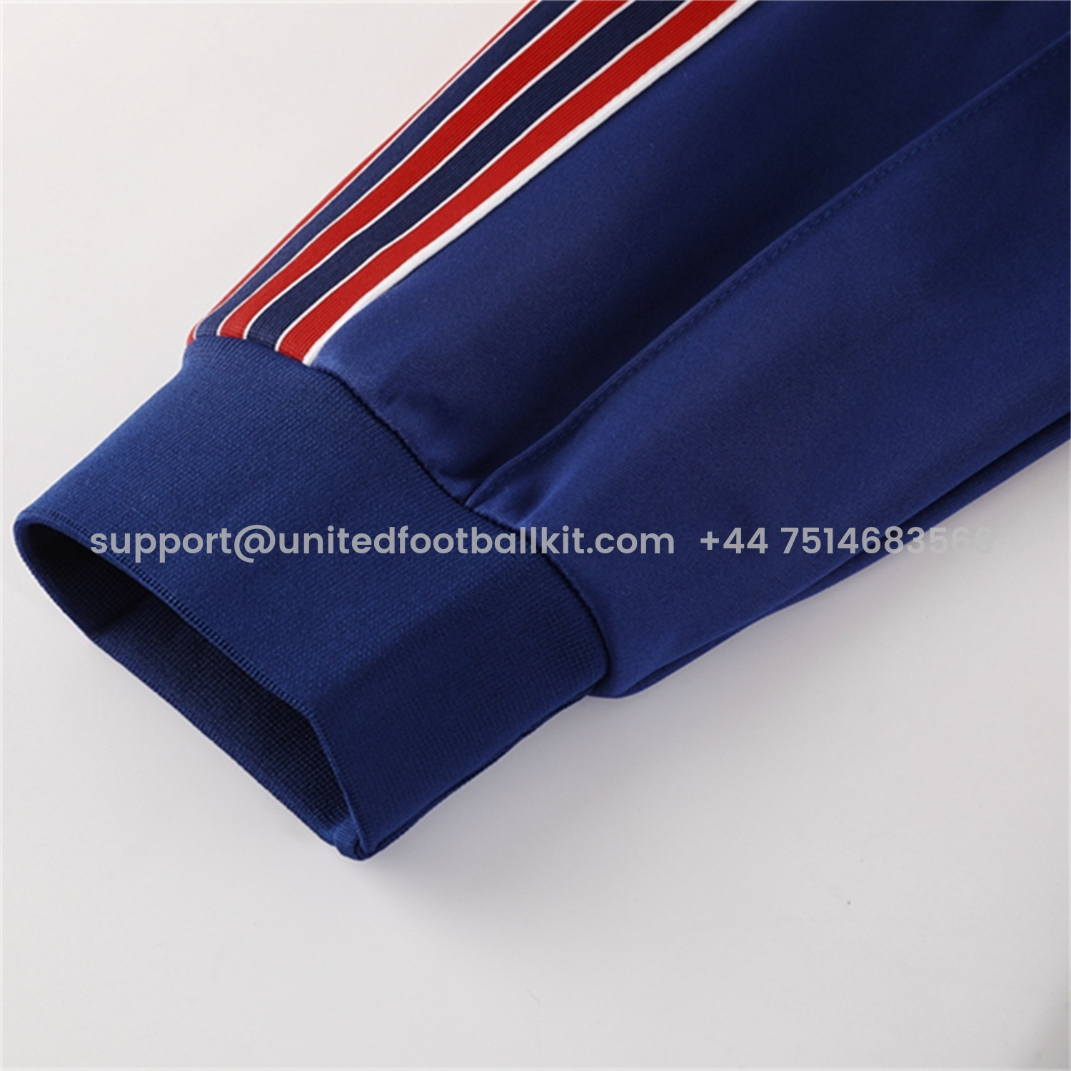 Unitedfootballkit.com | Arsenal 25-26 Throwback Trefoil Jacket Training Tracksuit - Royal Blue Jackets & Pants -Customize Name, Number and Patch | Worldwide Shipping