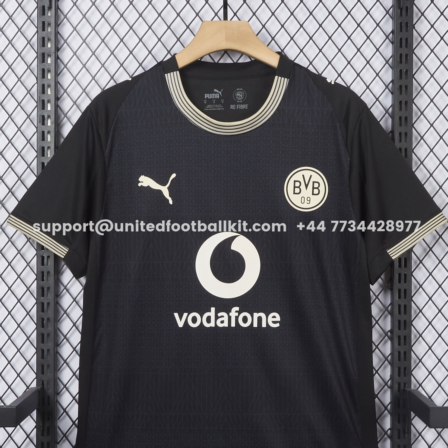 Unitedfootballkit.com | Dortmund 25-26 “100 JAHRE STADION ROTE ERDE” Black Special Jersey - Fans Version -Customize Name, Number and Patch | Worldwide Shipping