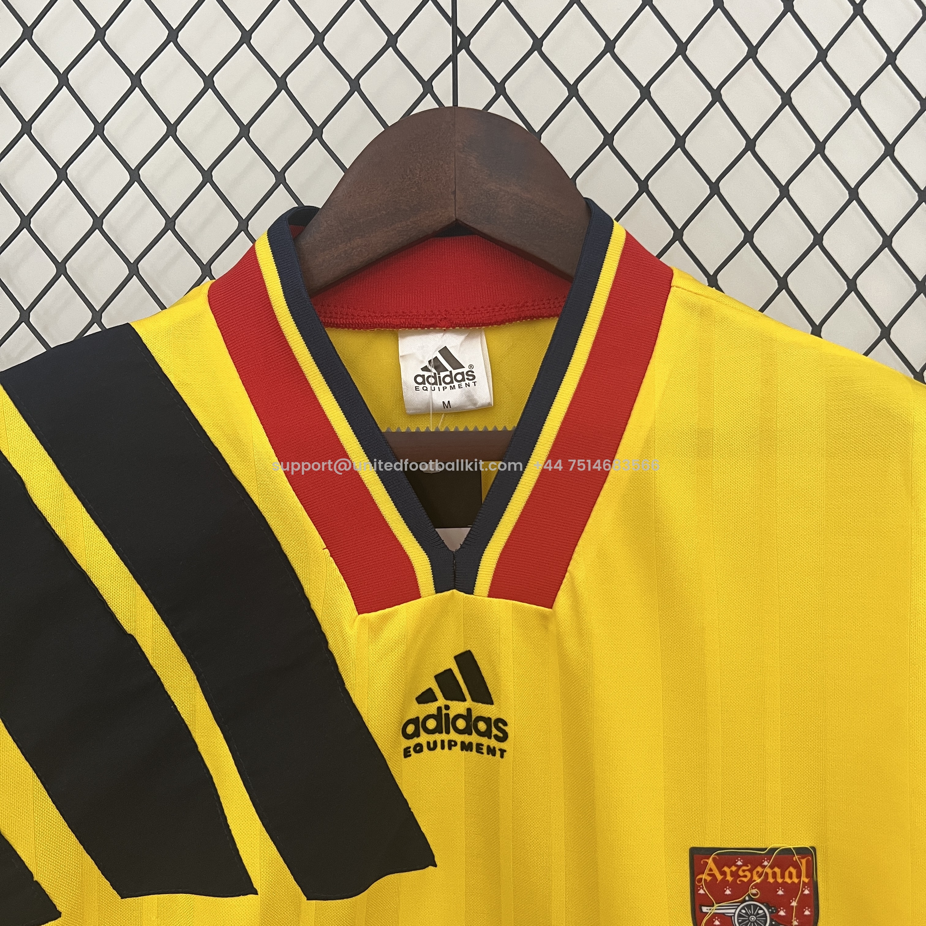 Unitedfootballkit.com | Retro Arsenal 1993-94 Away Jersey -Customize Name, Number and Patch | Worldwide Shipping