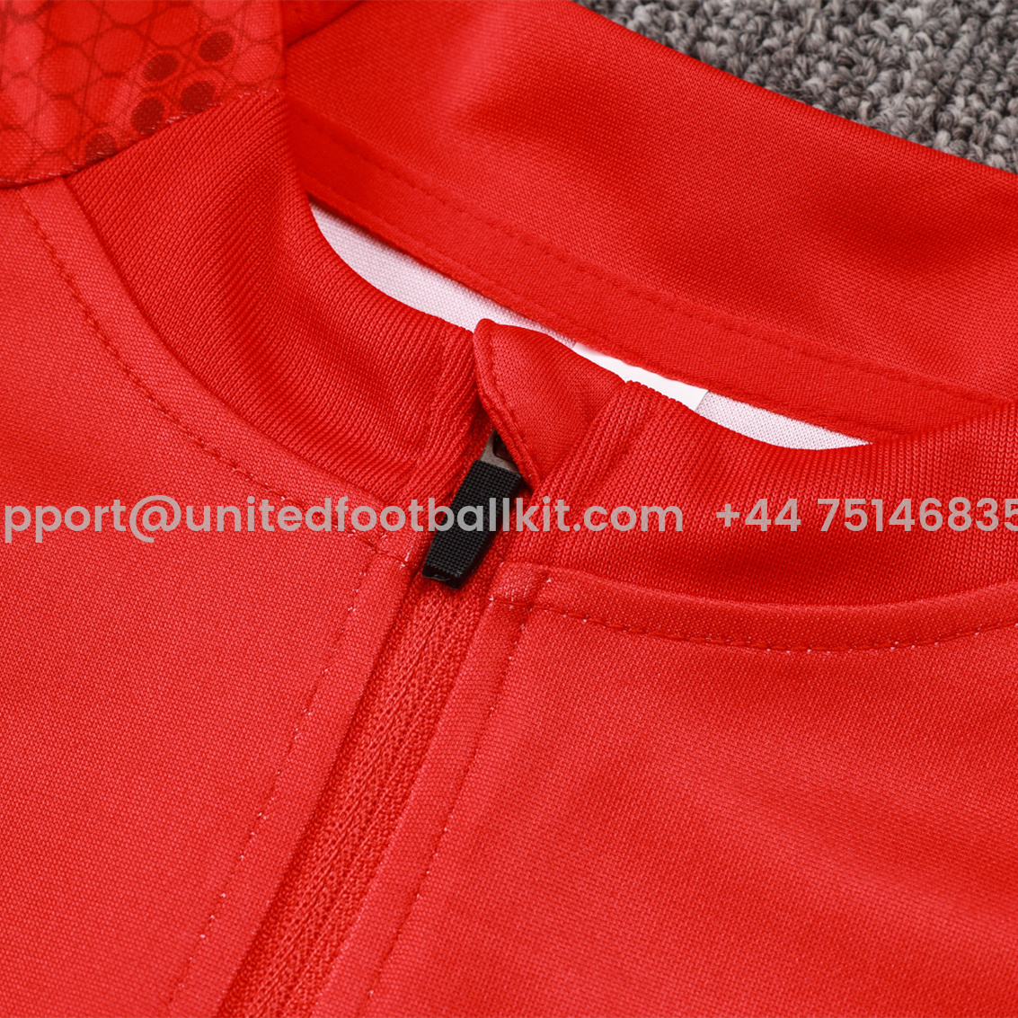 Unitedfootballkit.com | Napoli 24-25 Long Sleeve Training Set - Red Top and Black Pants -Customize Name, Number and Patch | Worldwide Shipping