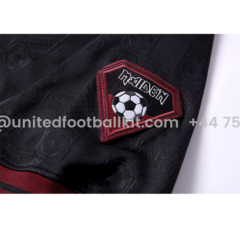 Unitedfootballkit.com | Retro Iron Maiden 2016 Black Jersey -Customize Name, Number and Patch | Worldwide Shipping