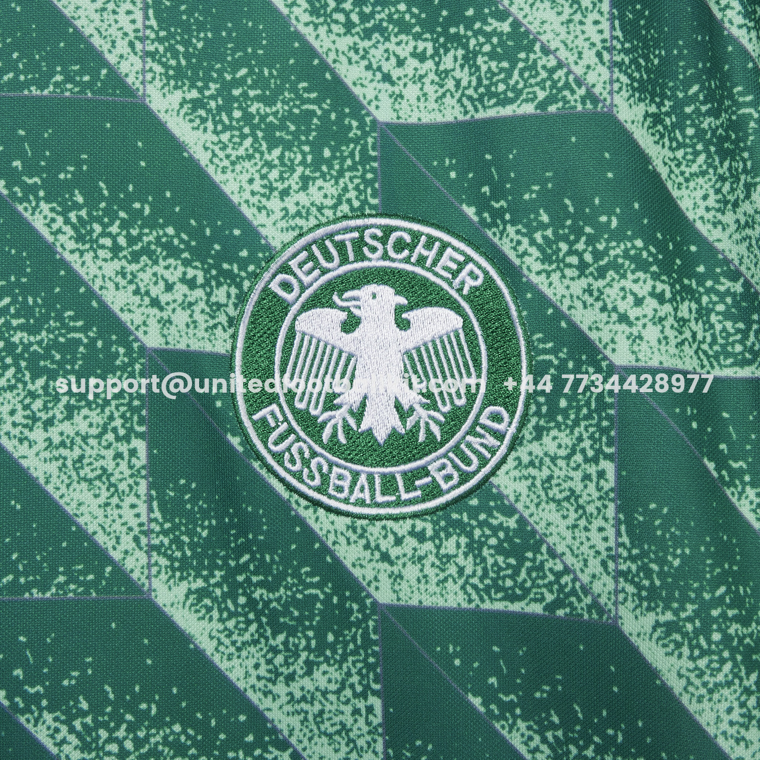 Unitedfootballkit.com | Retro Germany 1990 Away Green Jersey -Customize Name, Number and Patch | Worldwide Shipping