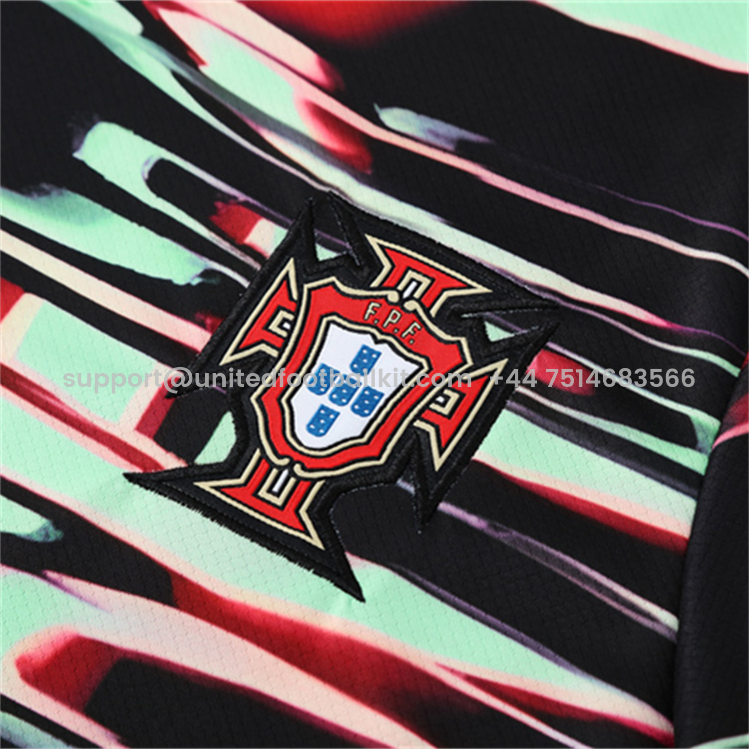 Unitedfootballkit.com | Portugal 25-26 Short-Sleeve Training Set - Camouflage top & Black Shorts -Customize Name, Number and Patch | Worldwide Shipping