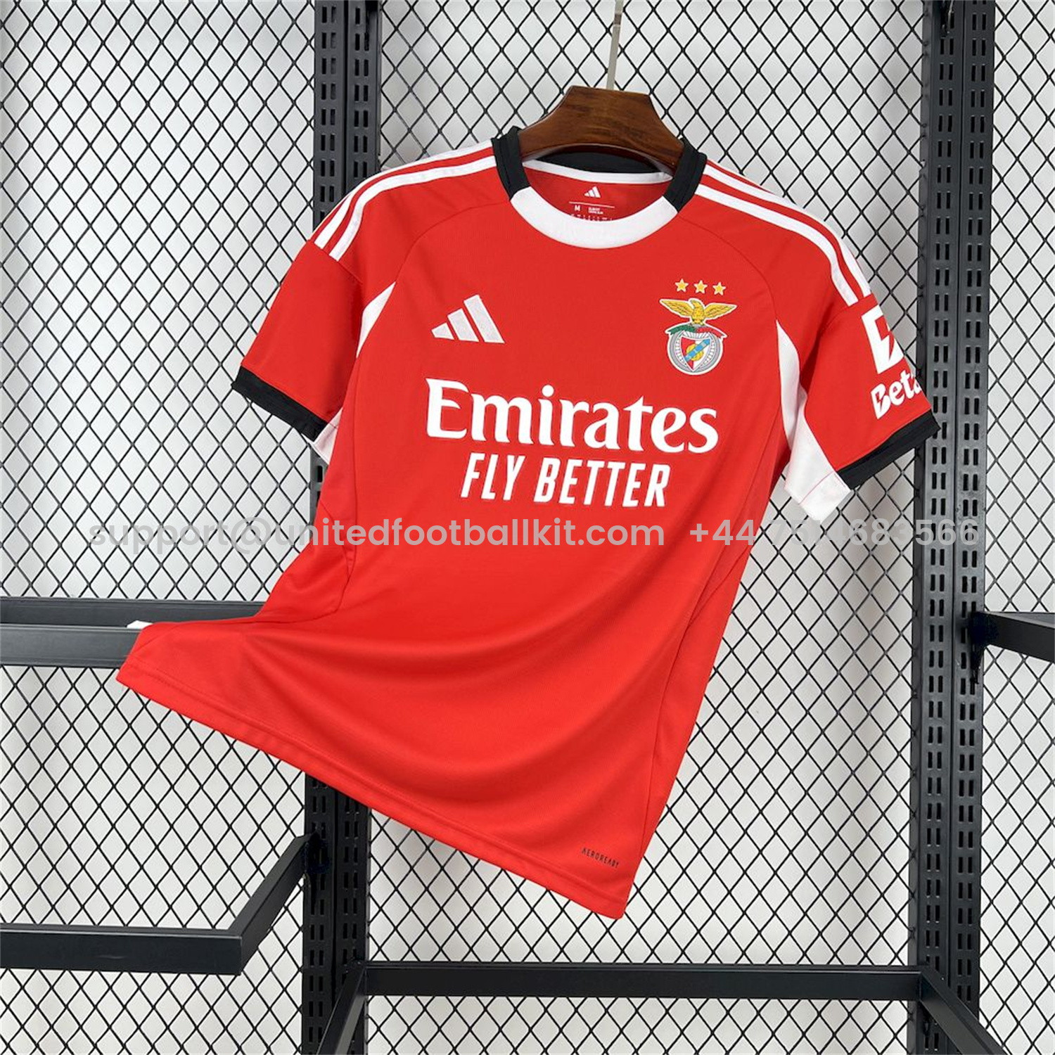 Unitedfootballkit.com | Benfica 25-26 Home Jersey - Fans Version -Customize Name, Number and Patch | Worldwide Shipping