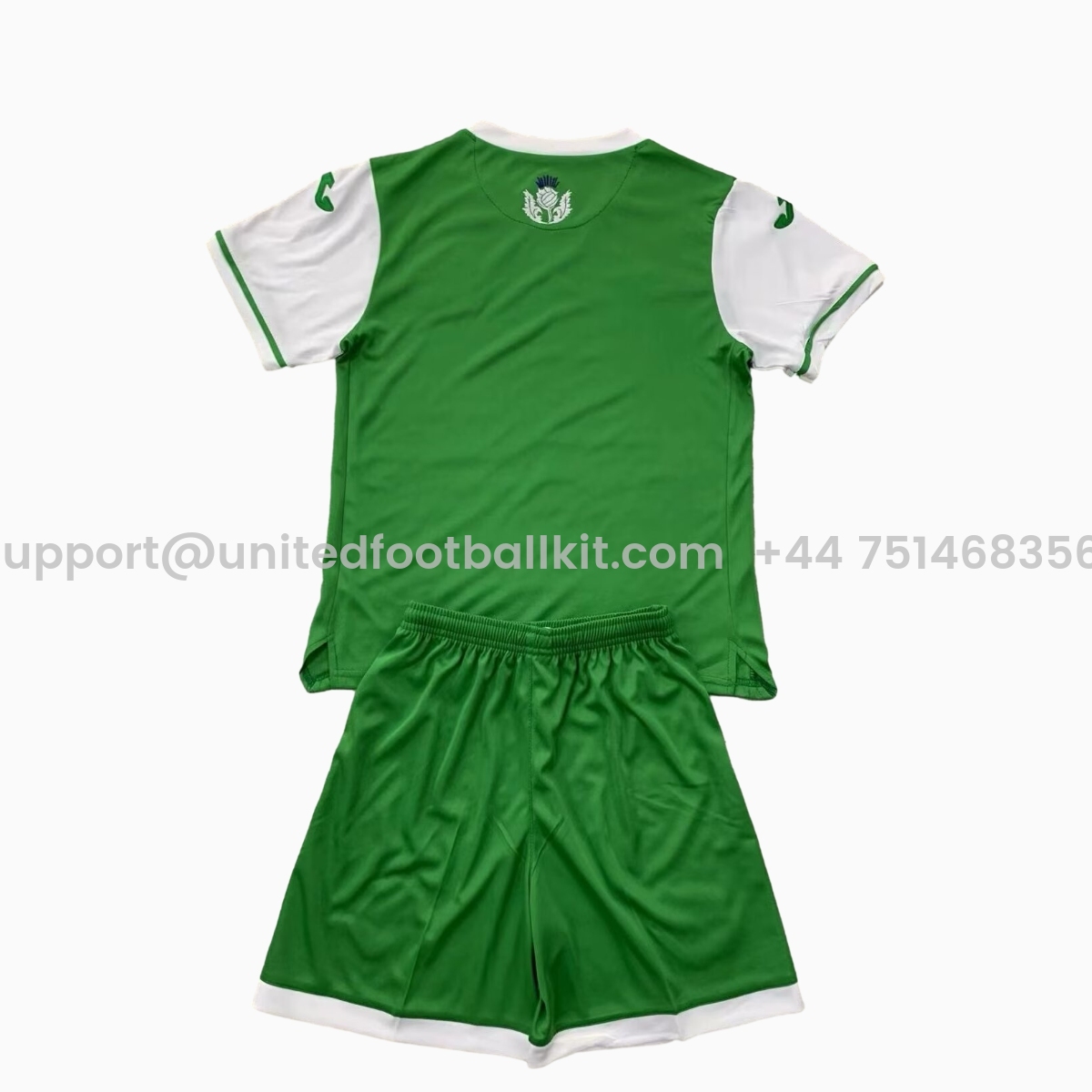 Unitedfootballkit.com | Hibernian 24-25 Home Kids Kit -Customize Name, Number and Patch | Worldwide Shipping
