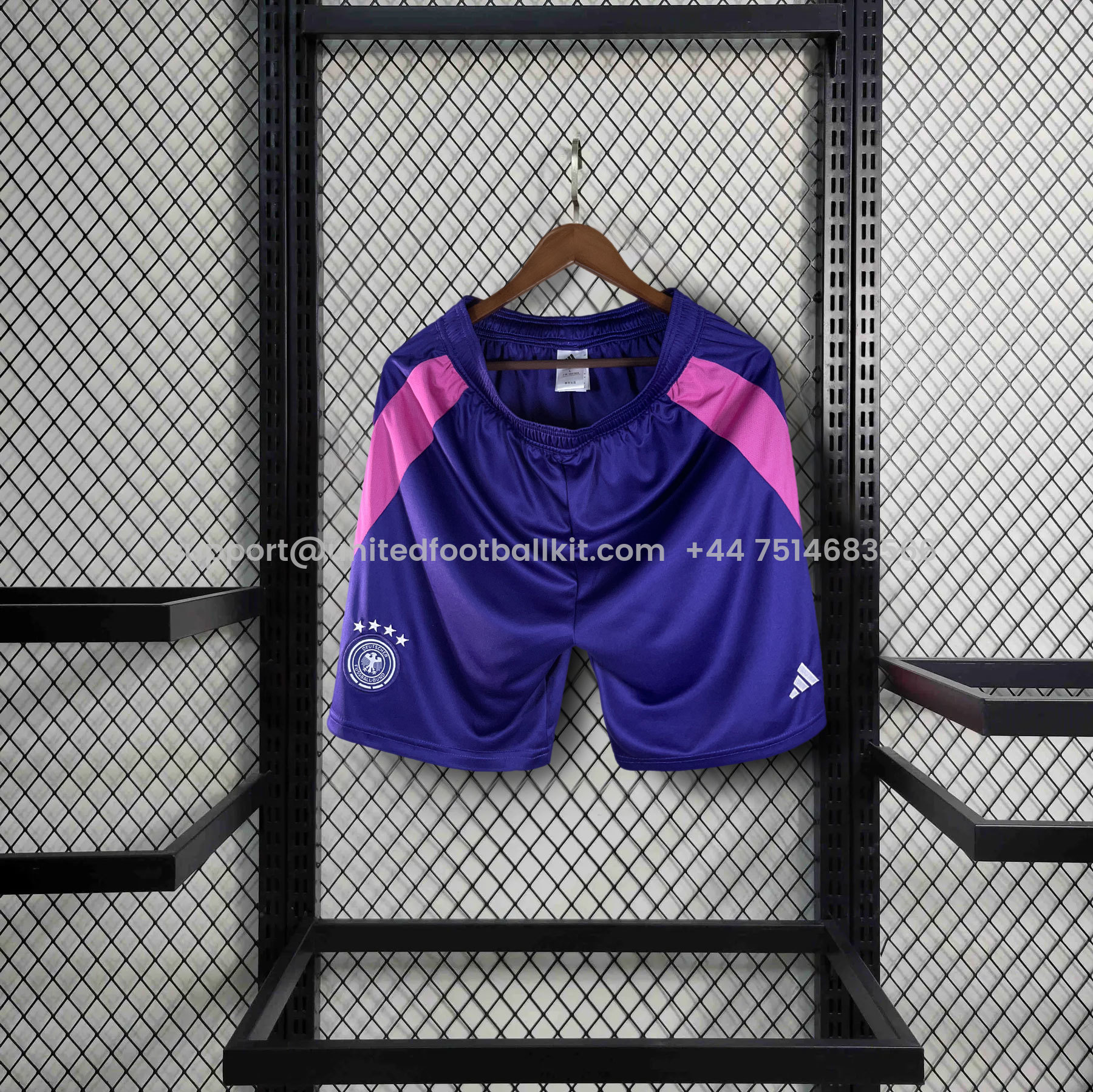 Unitedfootballkit.com | Germany 2024 Away Shorts - Fans Version -Customize Name, Number and Patch | Worldwide Shipping