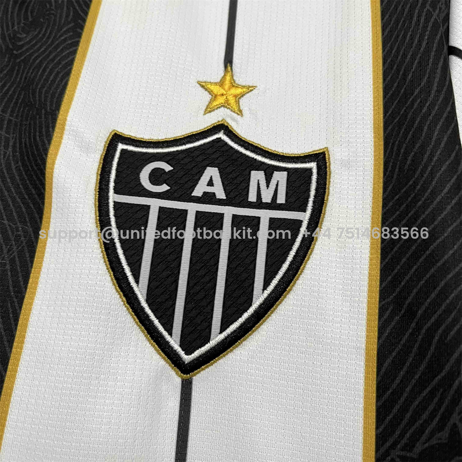Unitedfootballkit.com | Atletico Mineiro 25-26 Black And White Special Edition Jersey - Fans Version -Customize Name, Number and Patch | Worldwide Shipping