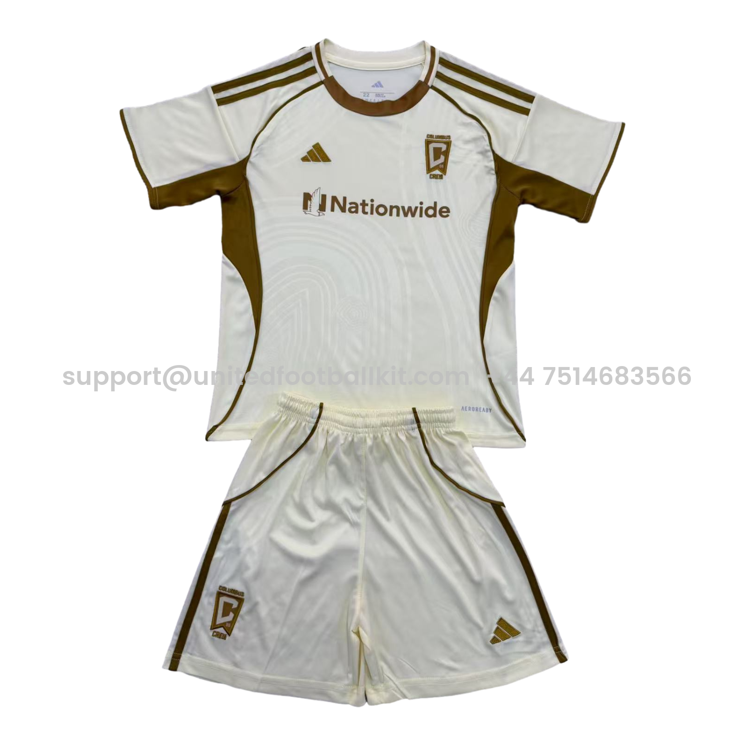 Unitedfootballkit.com | Columbus Crew 25-26 Light Yellow Pre-Match Training Men's Adult Jersey Set - Fans Version -Customize Name, Number and Patch | Worldwide Shipping