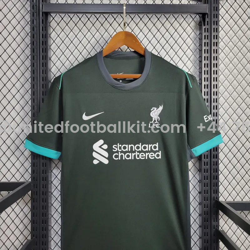 Unitedfootballkit.com | Liver.pool 24-25 Away Jersey - Fans Version -Customize Name, Number and Patch | Worldwide Shipping