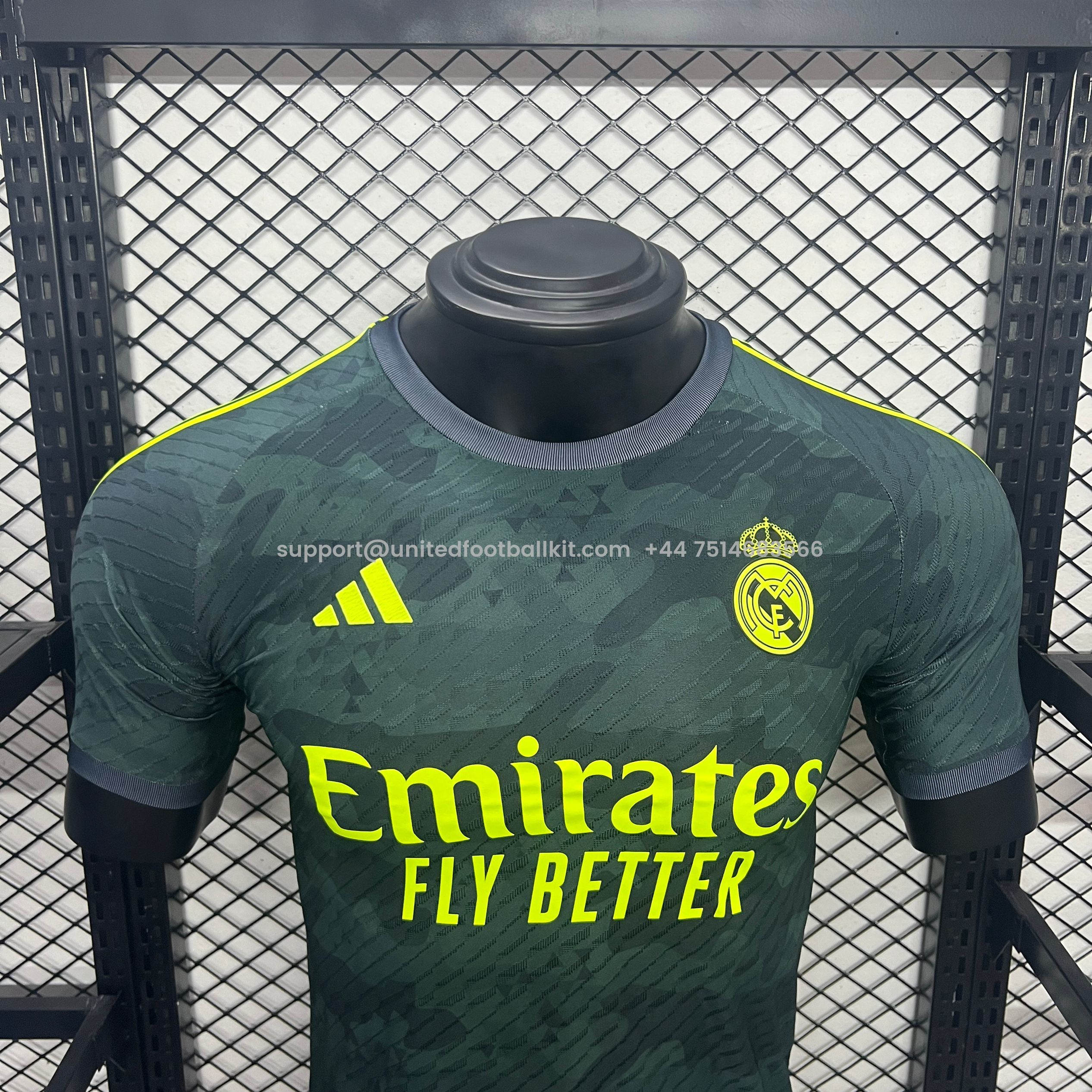 Unitedfootballkit.com | Real Madrid 24-25 Green Special Edition Jersey - Player Version -Customize Name, Number and Patch | Worldwide Shipping