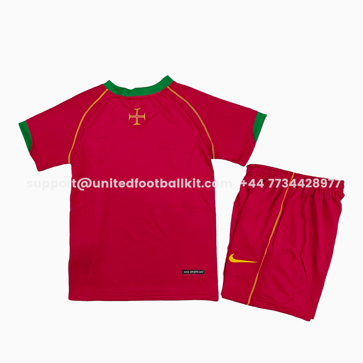 Unitedfootballkit.com | Retro Portugal 2006 Home Kids Kit -Customize Name, Number and Patch | Worldwide Shipping