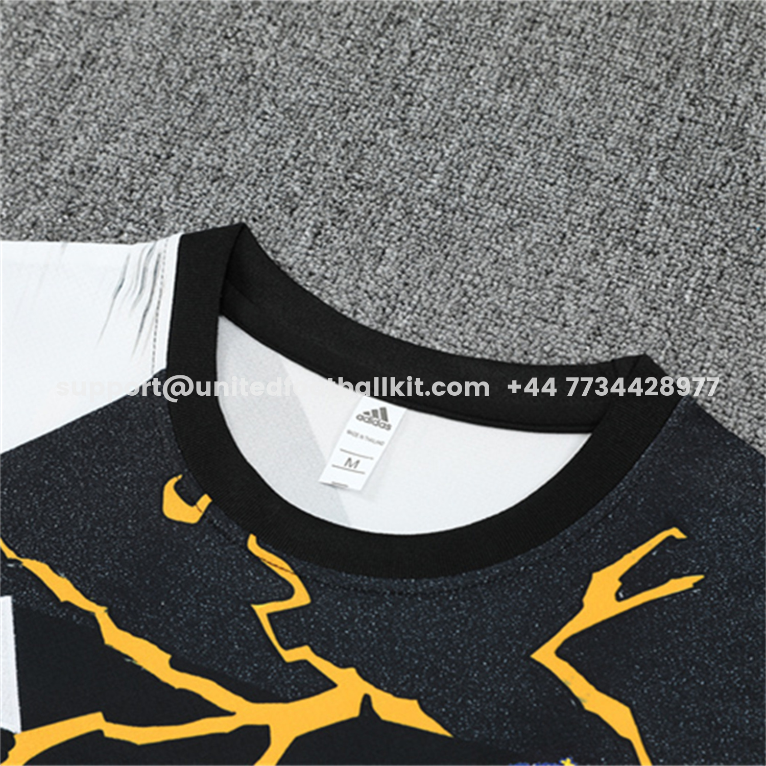 Unitedfootballkit.com | Real Madrid 25-26 Thunder Comics Short-Sleeve Training Set - Comic Pattern Top & Shorts -Customize Name, Number and Patch | Worldwide Shipping