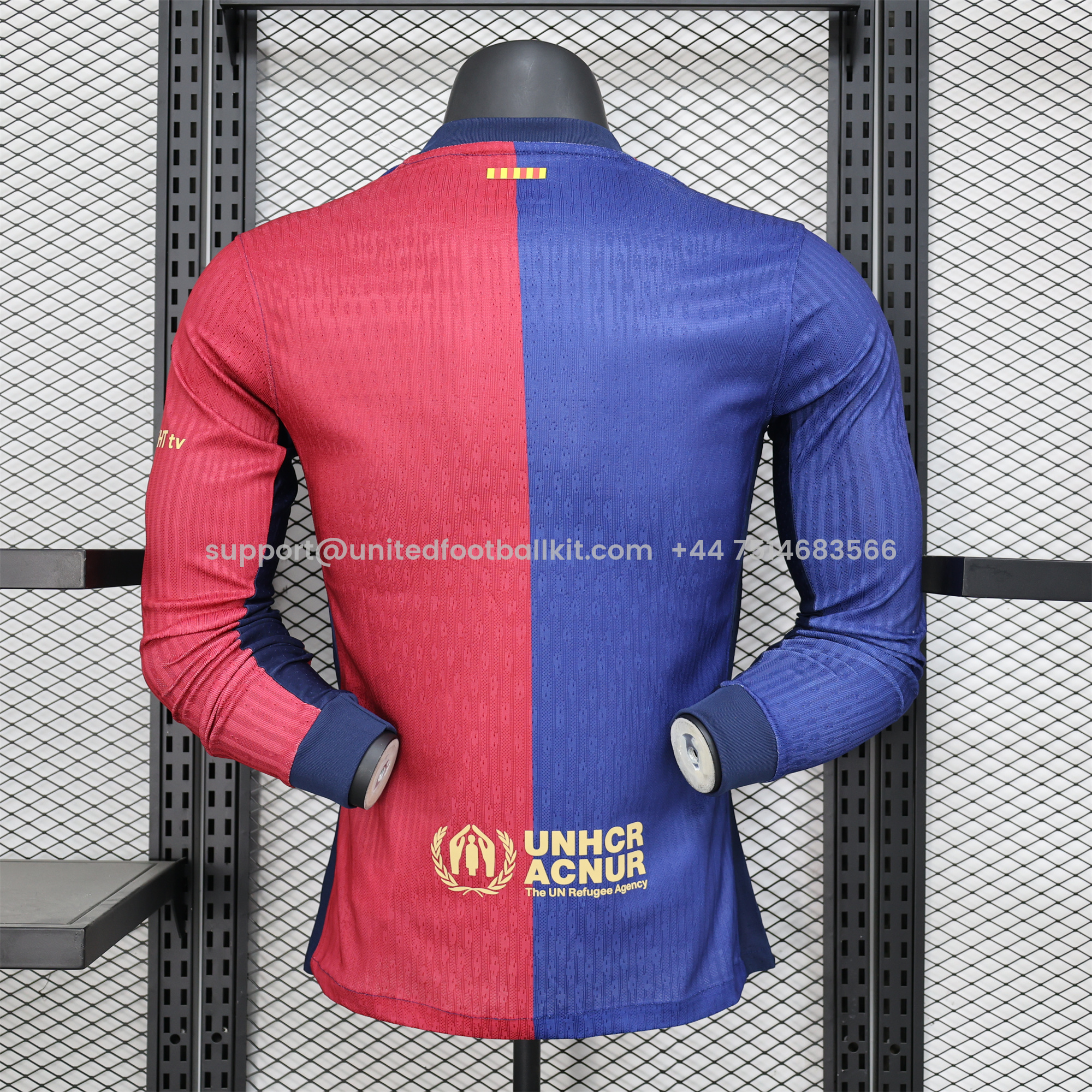 Unitedfootballkit.com | Barcelona X Coldplay 24-25 Home Co-Branded Long Sleeve Jersey - Player Version -Customize Name, Number and Patch | Worldwide Shipping