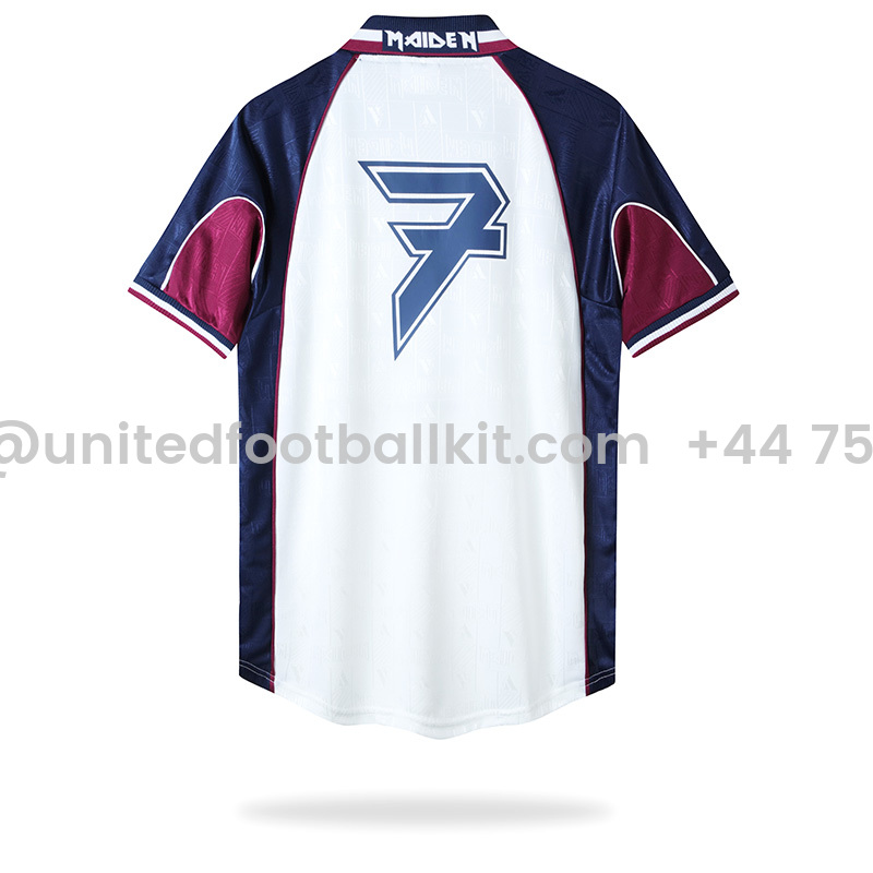 Unitedfootballkit.com | Retro Iron Maiden 1999-01 Away Jersey -Customize Name, Number and Patch | Worldwide Shipping