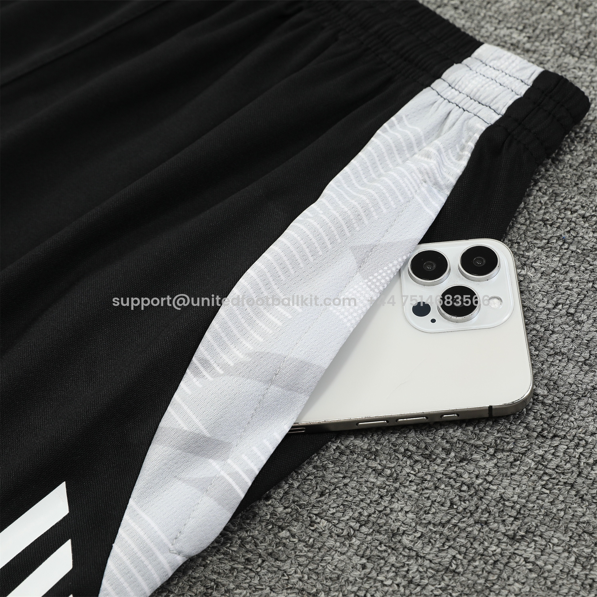 Unitedfootballkit.com | Arsenal 24-25 Short-Sleeve Training Set - Black -Customize Name, Number and Patch | Worldwide Shipping