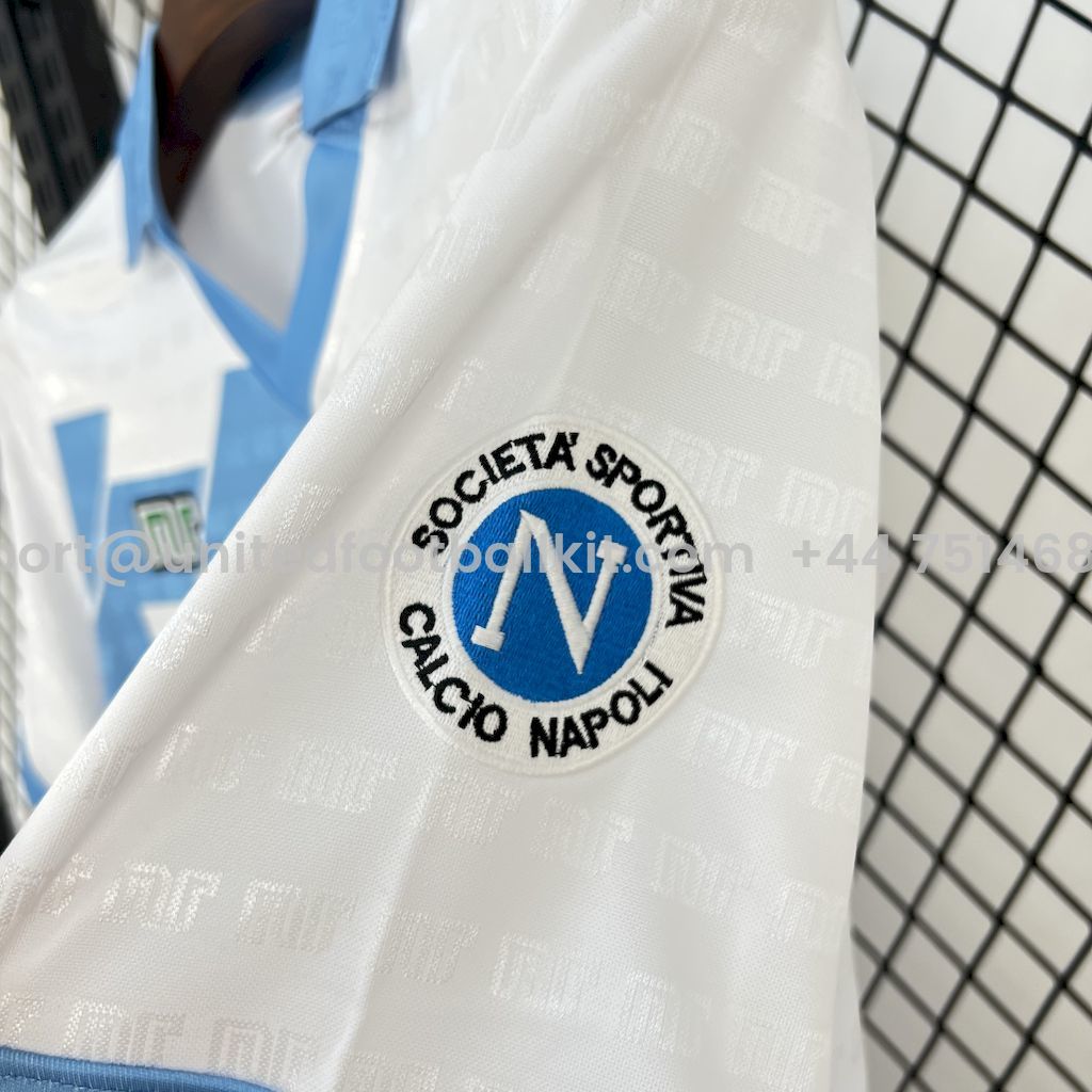 Unitedfootballkit.com | Retro Napoli 1990-91 Away Jersey -Customize Name, Number and Patch | Worldwide Shipping