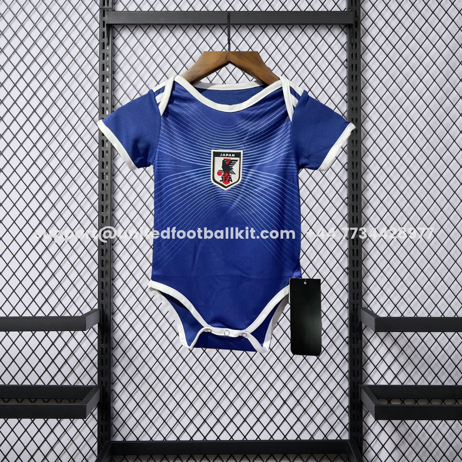 Unitedfootballkit.com | Japan 2026 Home Baby Crawling Suit -Customize Name, Number and Patch | Worldwide Shipping