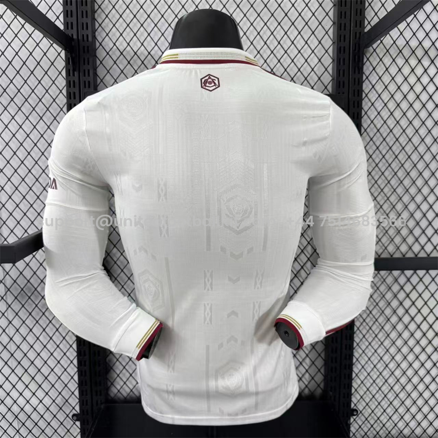 Unitedfootballkit.com | Arsenal 25-26 Third White Long Sleeves Jersey - Player Version -Customize Name, Number and Patch | Worldwide Shipping