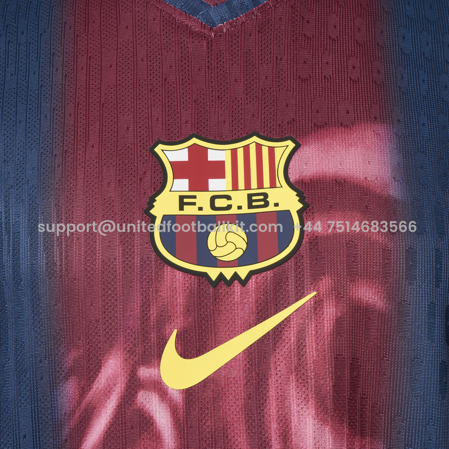 Unitedfootballkit.com | Barcelona x Travis Scott 2000-01 Home Retro Style Skeleton Jersey - Player Version -Customize Name, Number and Patch | Worldwide Shipping