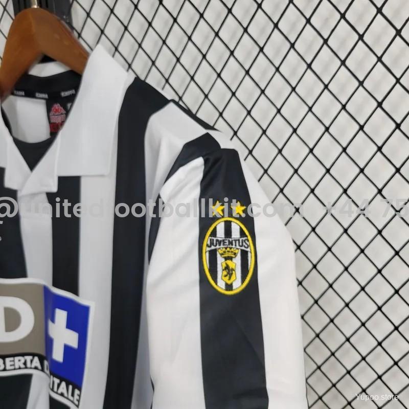 Unitedfootballkit.com | Retro Juventus 1998-99 Home Stadium Jersey -Customize Name, Number and Patch | Worldwide Shipping