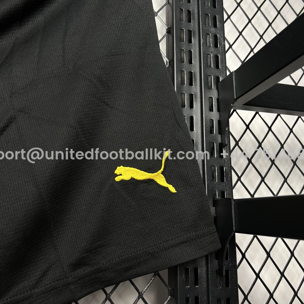 Unitedfootballkit.com | Dortmund 24-25 Home Shorts - Fans Version -Customize Name, Number and Patch | Worldwide Shipping