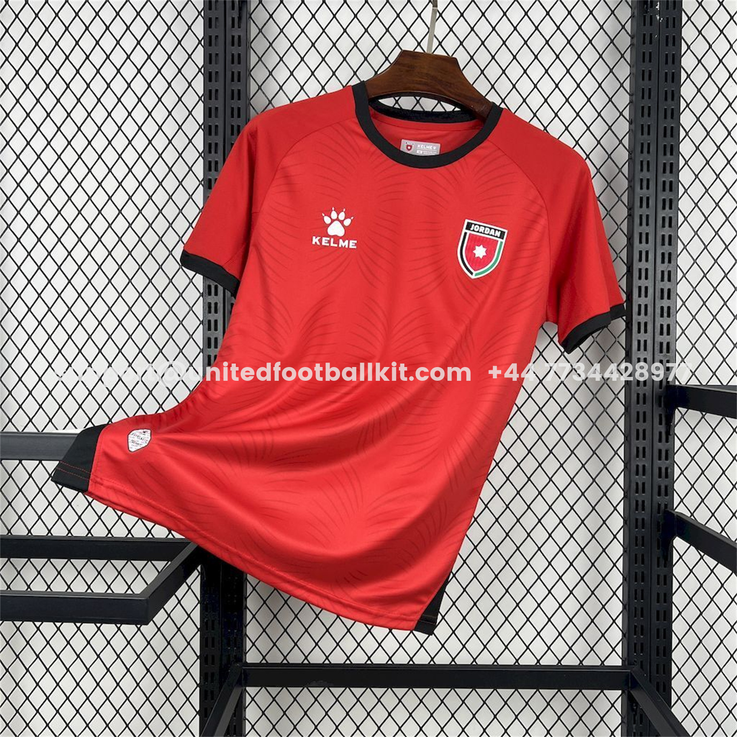 Unitedfootballkit.com | Jordan 2026 Away Red Jersey - Fans Version -Customize Name, Number and Patch | Worldwide Shipping