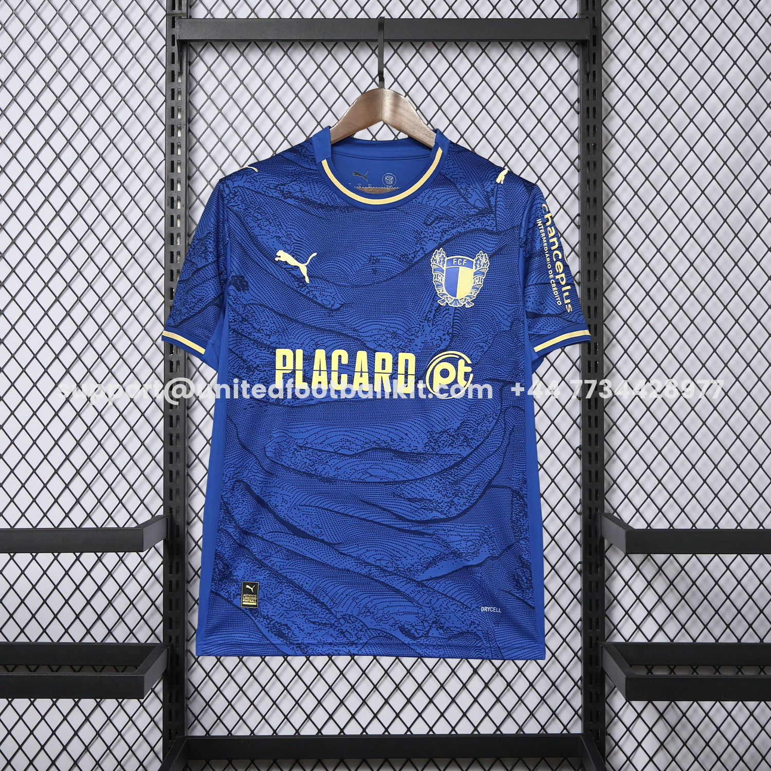Unitedfootballkit.com | FC Famalicão 25-26 Away Blue Jersey - Fans Version -Customize Name, Number and Patch | Worldwide Shipping