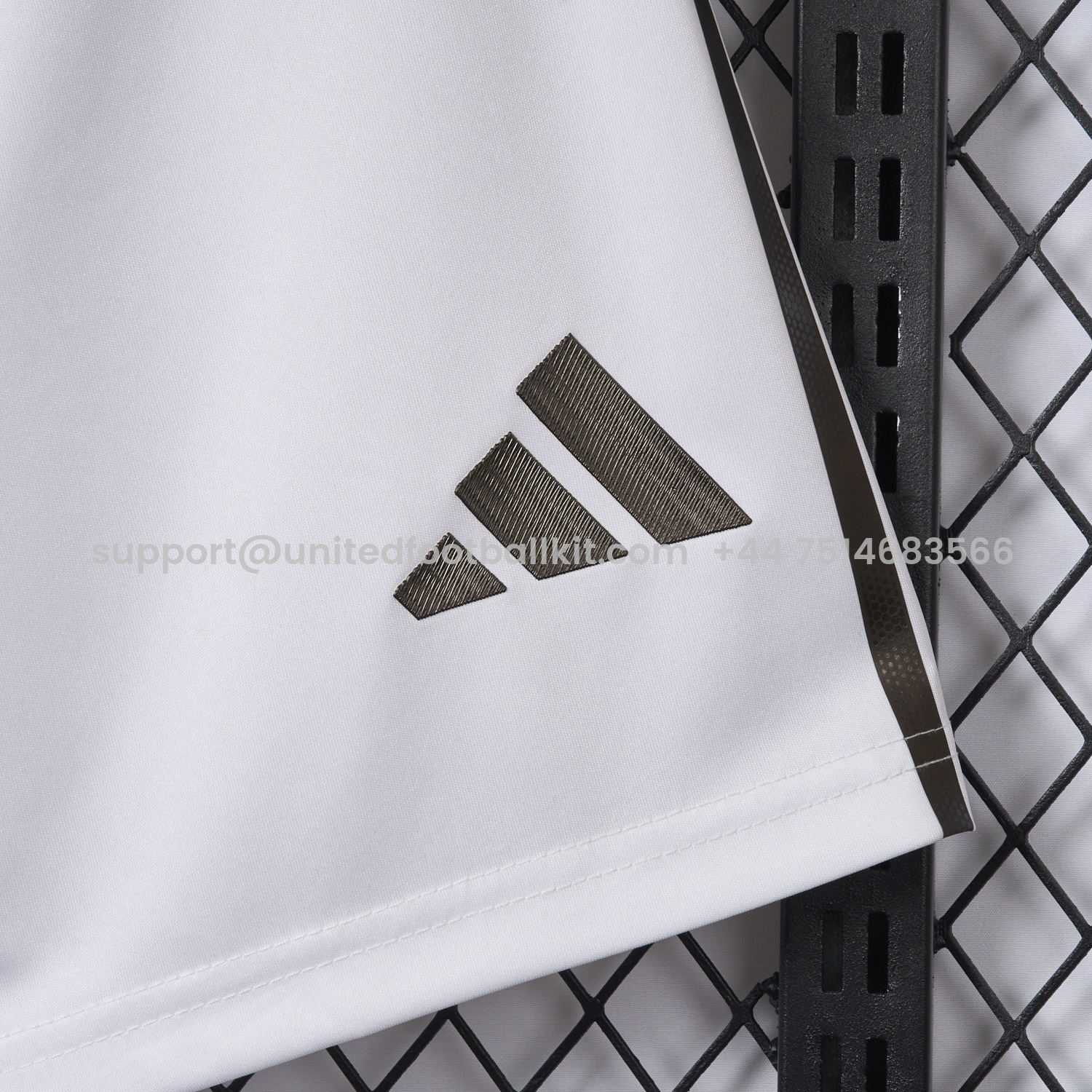 Unitedfootballkit.com | Real Madrid 25-26 Home White Shorts - Player Version -Customize Name, Number and Patch | Worldwide Shipping