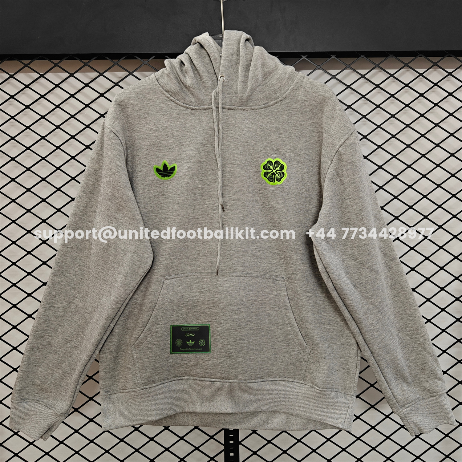 Unitedfootballkit.com | Celtic 25-26 Originals Terrace Icon Unisex Pullover Hoodie -Customize Name, Number and Patch | Worldwide Shipping