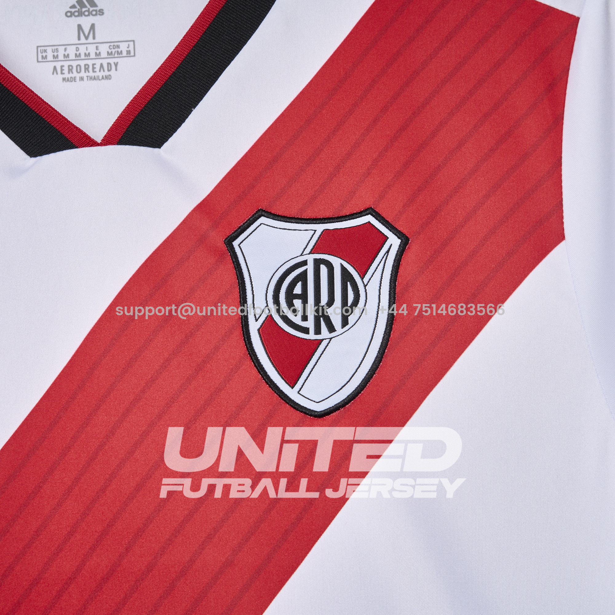 Unitedfootballkit.com | Retro River Plate 2018-19 Home Jersey -Customize Name, Number and Patch | Worldwide Shipping