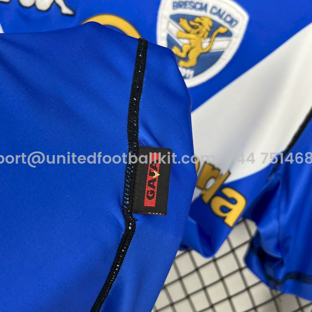 Unitedfootballkit.com | Retro Brescia Calcio 2003-04 Home Jersey -Customize Name, Number and Patch | Worldwide Shipping