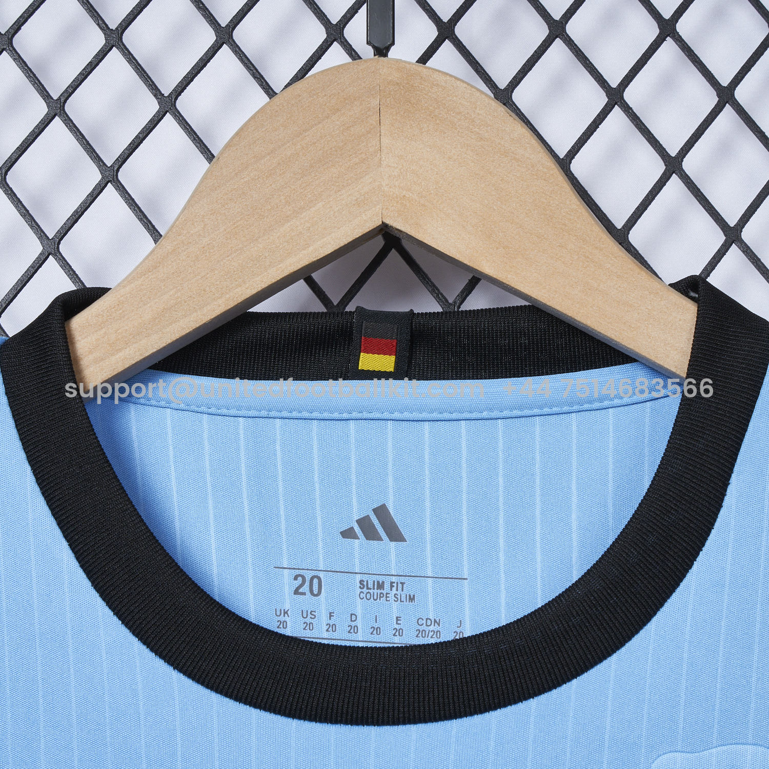Unitedfootballkit.com | Germany 2025 125-Year Anniversary Blue Goalkeeper Kids Kit -Customize Name, Number and Patch | Worldwide Shipping