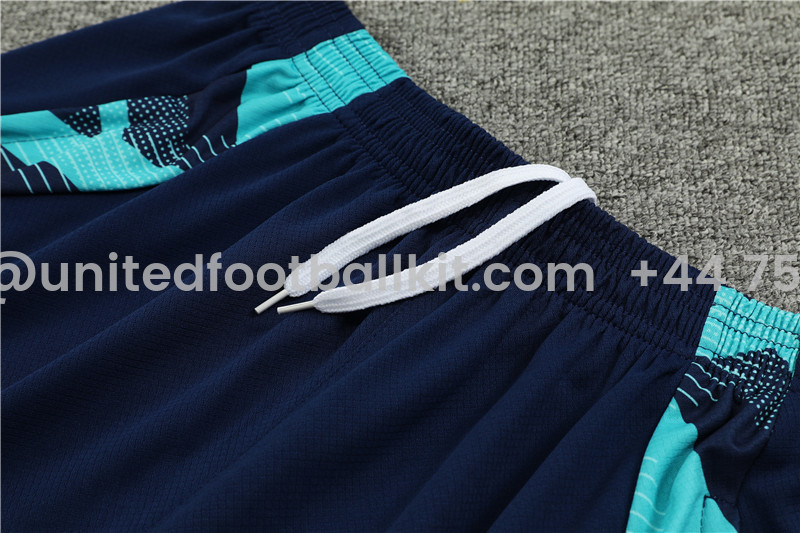 Unitedfootballkit.com | Arsenal 24-25 Short-Sleeve Training Set - Deep Blue -Customize Name, Number and Patch | Worldwide Shipping