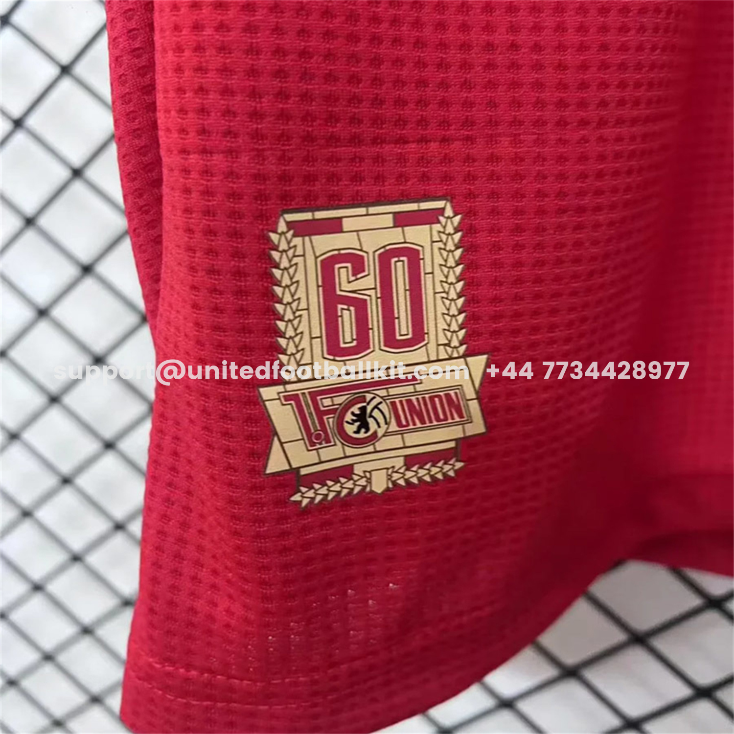 Unitedfootballkit.com | Union Berlin 25-26 60th Commemorative Special Jersey - Fans Version -Customize Name, Number and Patch | Worldwide Shipping