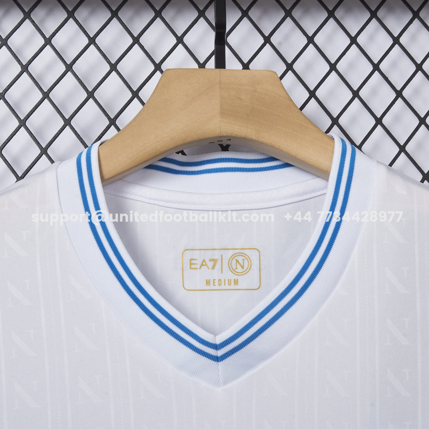 Unitedfootballkit.com | Napoli 25-26 European Away White Jersey - Fans Version -Customize Name, Number and Patch | Worldwide Shipping