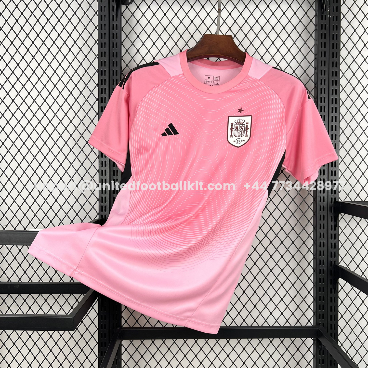 Unitedfootballkit.com | Spain 2026 Soft Pink Goalkeeper Jersey - Fans Version -Customize Name, Number and Patch | Worldwide Shipping