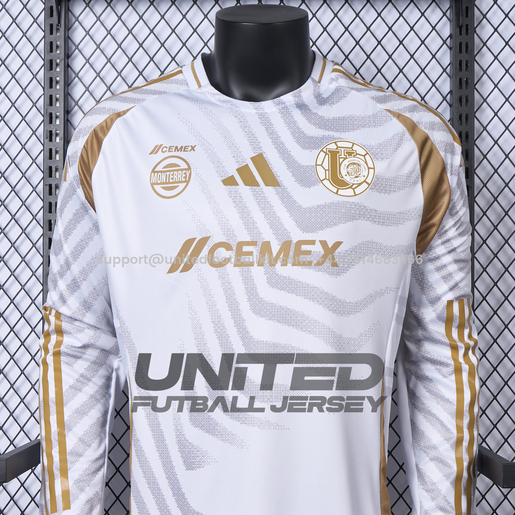 Unitedfootballkit.com | Tigres UANL 24-25 Third Long Sleeves Jersey - Player Version -Customize Name, Number and Patch | Worldwide Shipping