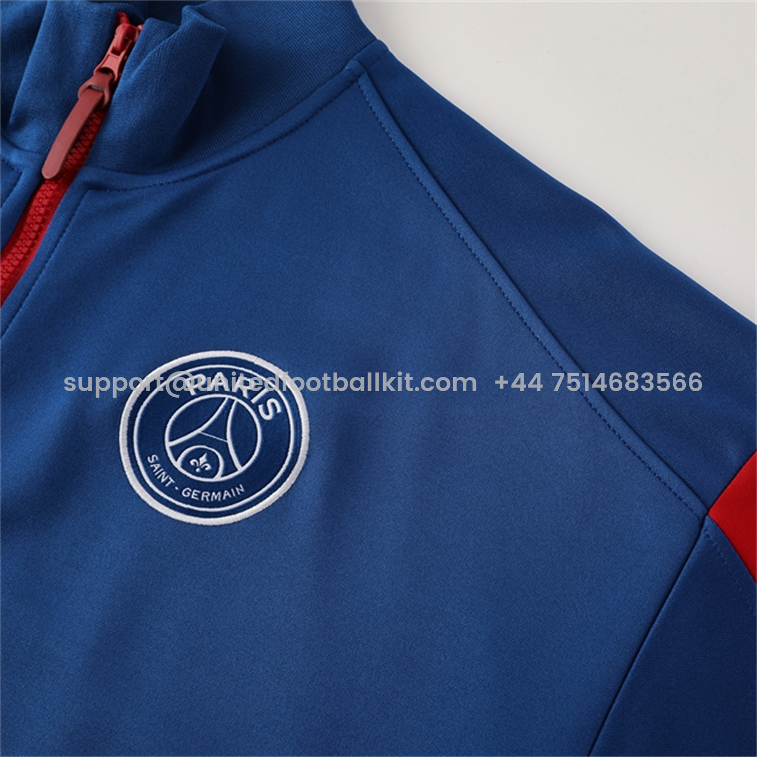 Unitedfootballkit.com | Paris Saint-Germain PSG 25-26 Jacket Training Tracksuit - Blue Jackets and Pants -Customize Name, Number and Patch | Worldwide Shipping