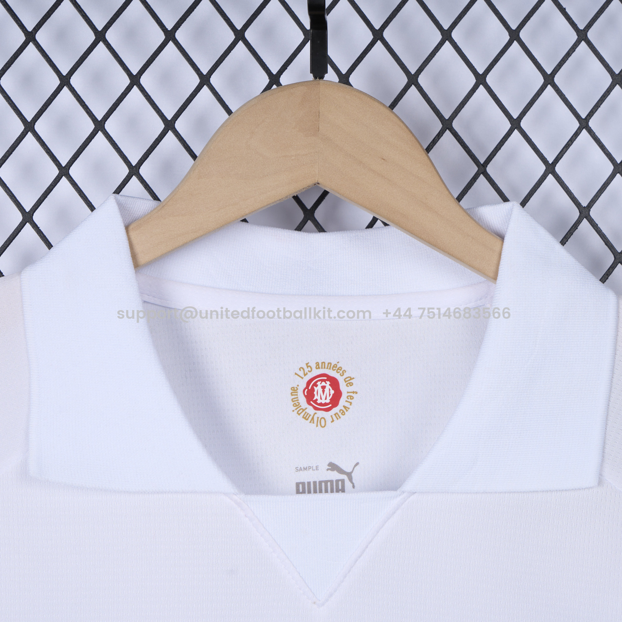 Unitedfootballkit.com | Marseille 24-25 125th Anniversary White Jersey - Fans Version -Customize Name, Number and Patch | Worldwide Shipping