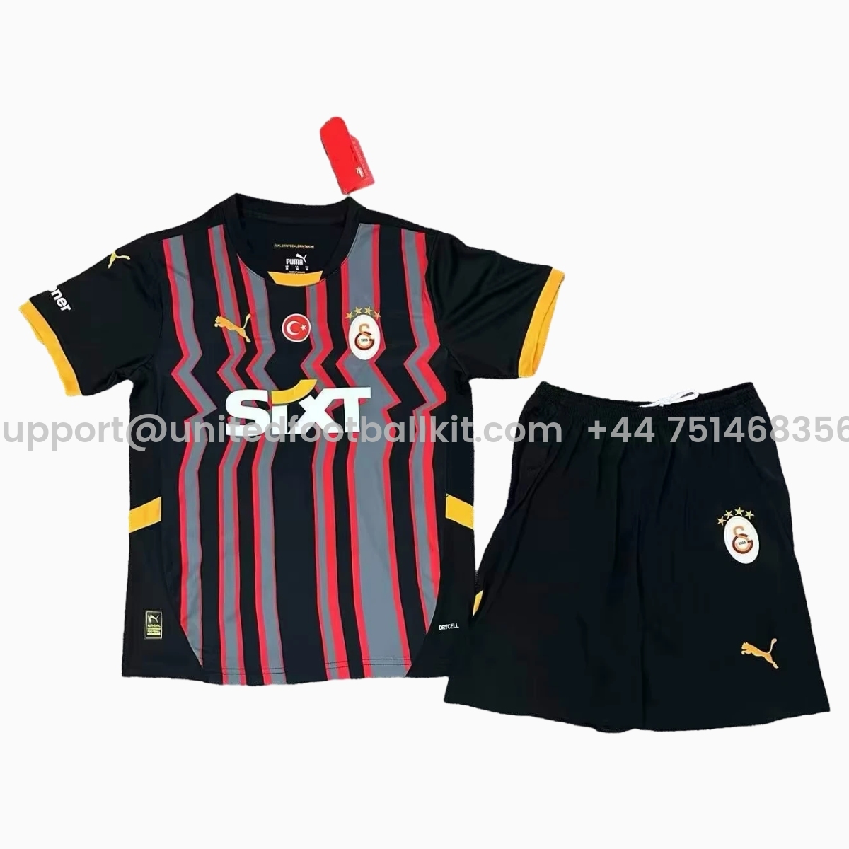 Unitedfootballkit.com | Galatasaray 24-25 Third Kids Kit -Customize Name, Number and Patch | Worldwide Shipping