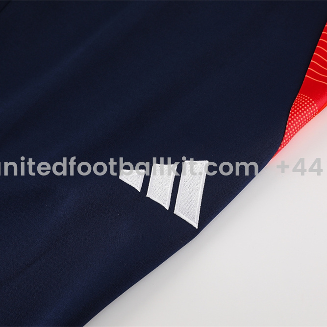 Unitedfootballkit.com | Manchester United 24-25 Jacket Training Tracksuit - Orange -Customize Name, Number and Patch | Worldwide Shipping