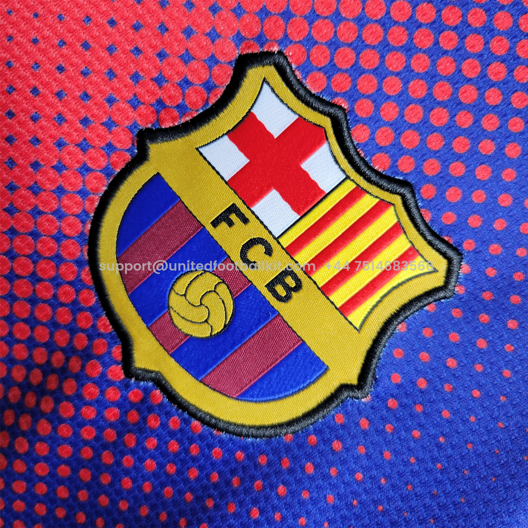 Unitedfootballkit.com | Retro Barcelona 12-13 Home Stadium Long Sleeve Jersey -Customize Name, Number and Patch | Worldwide Shipping