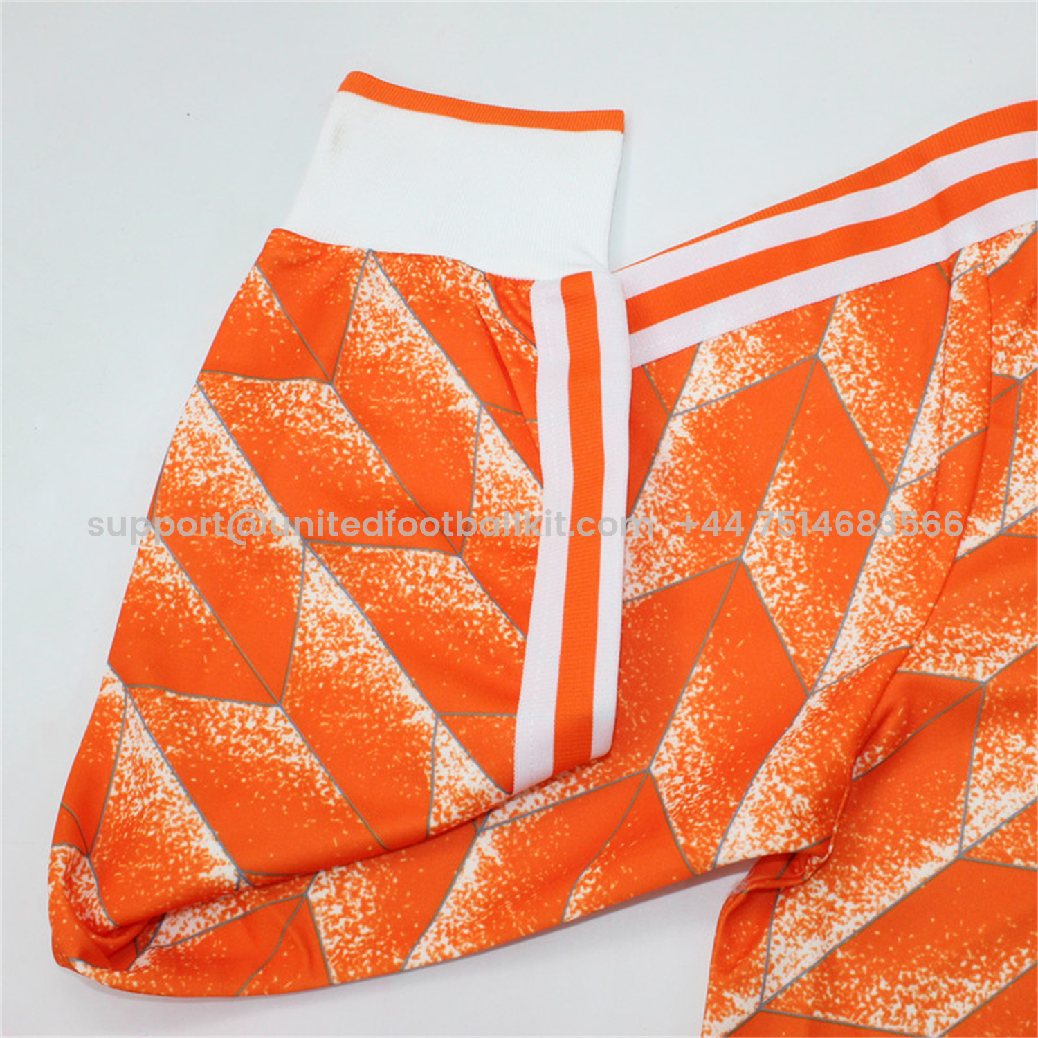 Unitedfootballkit.com | Retro Netherlands 1988 Home Long Sleeves Jersey -Customize Name, Number and Patch | Worldwide Shipping