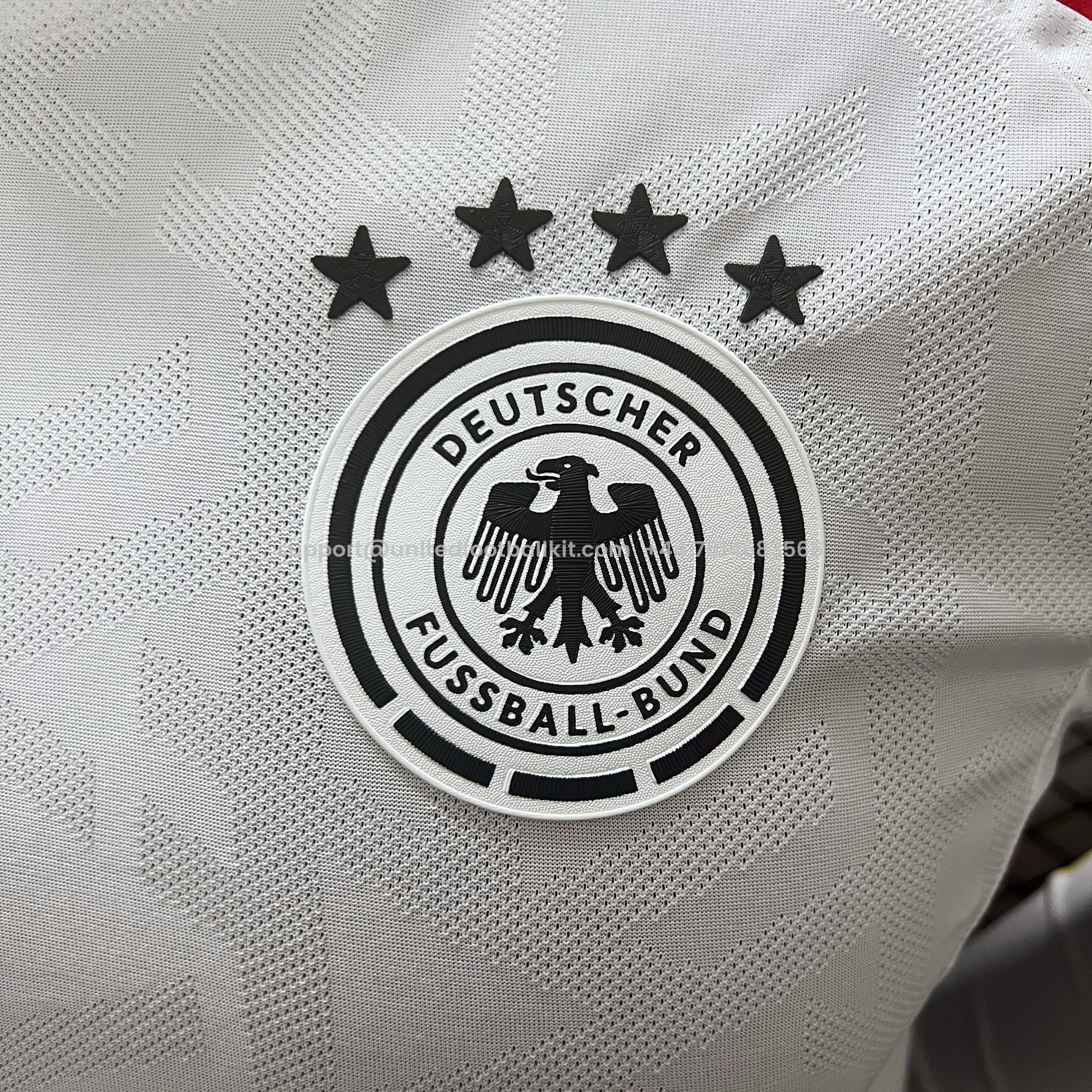 Unitedfootballkit.com | Germany 2024 Home Long Sleeve Jersey - Player Version -Customize Name, Number and Patch | Worldwide Shipping