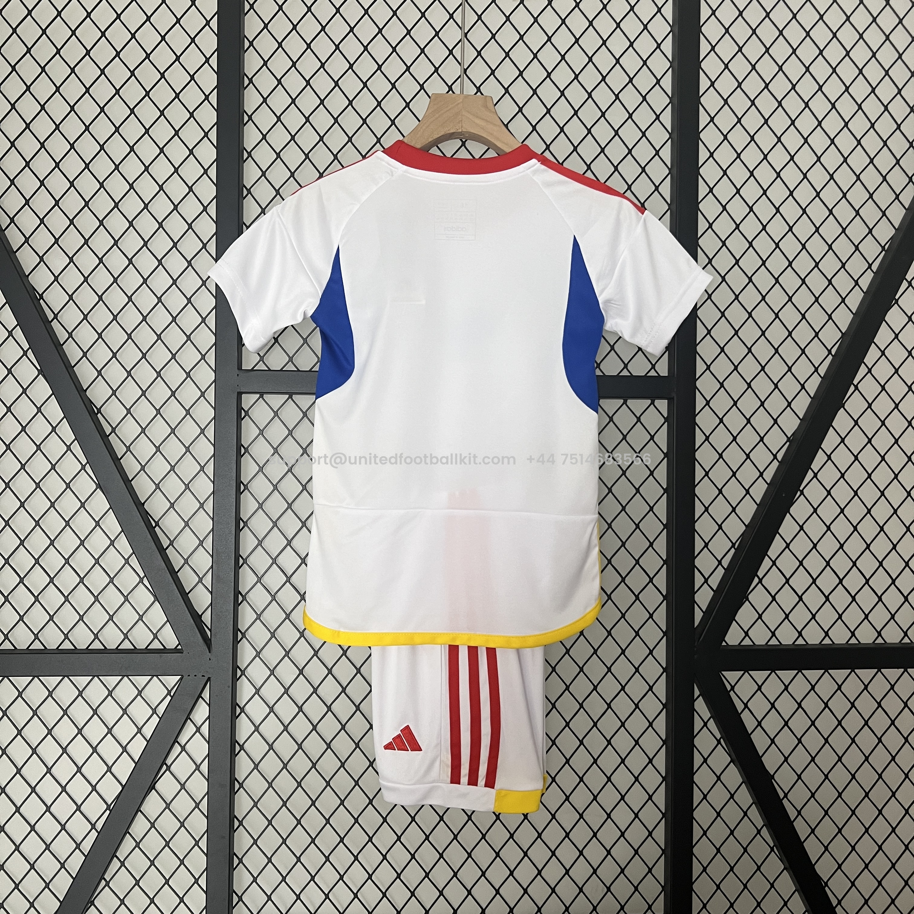 Unitedfootballkit.com | Venezuela 2024 Away Stadium Kids Kit -Customize Name, Number and Patch | Worldwide Shipping