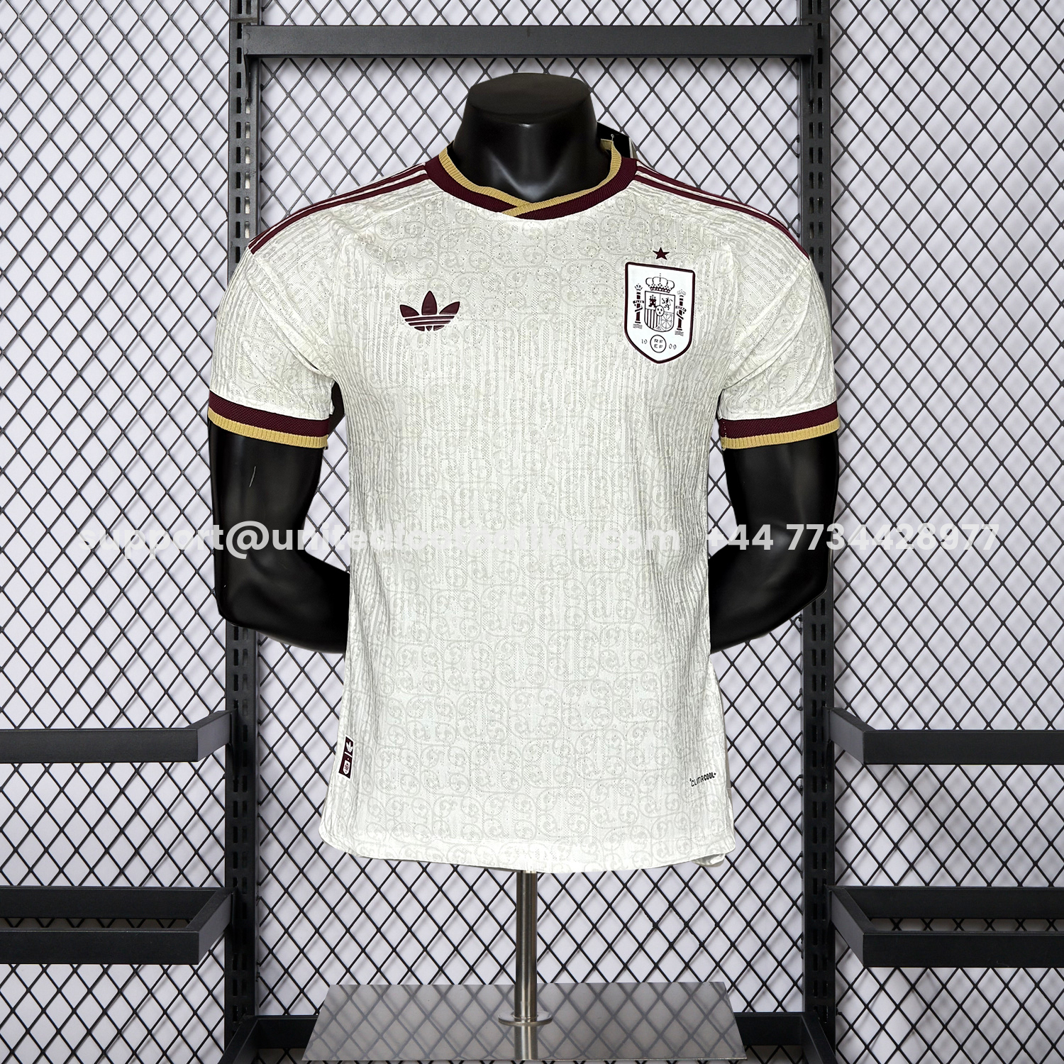 Unitedfootballkit.com | Spain 2026 Away White Jersey - Player Version -Customize Name, Number and Patch | Worldwide Shipping