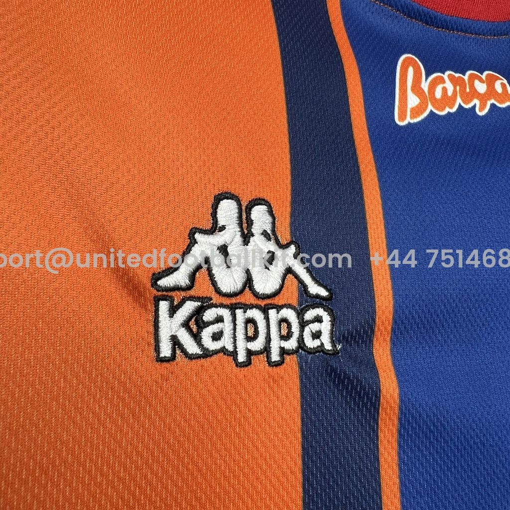 Unitedfootballkit.com | Retro Barcelona 1997-98 Away Jersey -Customize Name, Number and Patch | Worldwide Shipping