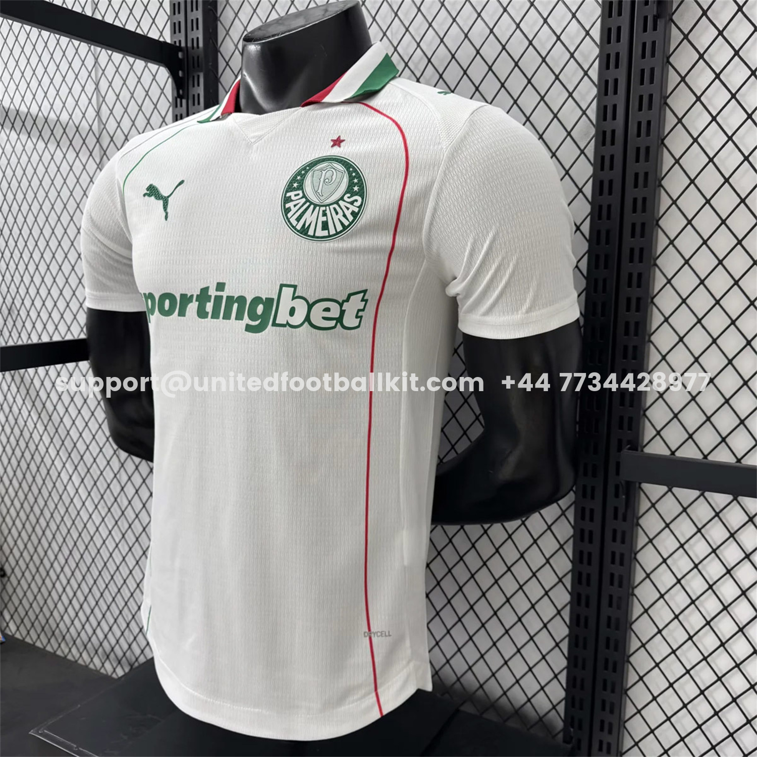 Unitedfootballkit.com | Palmeiras 26-27 Away White Jersey - Player Version -Customize Name, Number and Patch | Worldwide Shipping