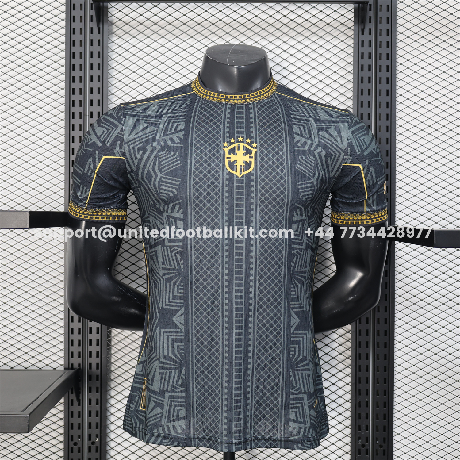 Unitedfootballkit.com | Brazil 2026 COMMA Black Neymar Special Jersey - Player Version -Customize Name, Number and Patch | Worldwide Shipping