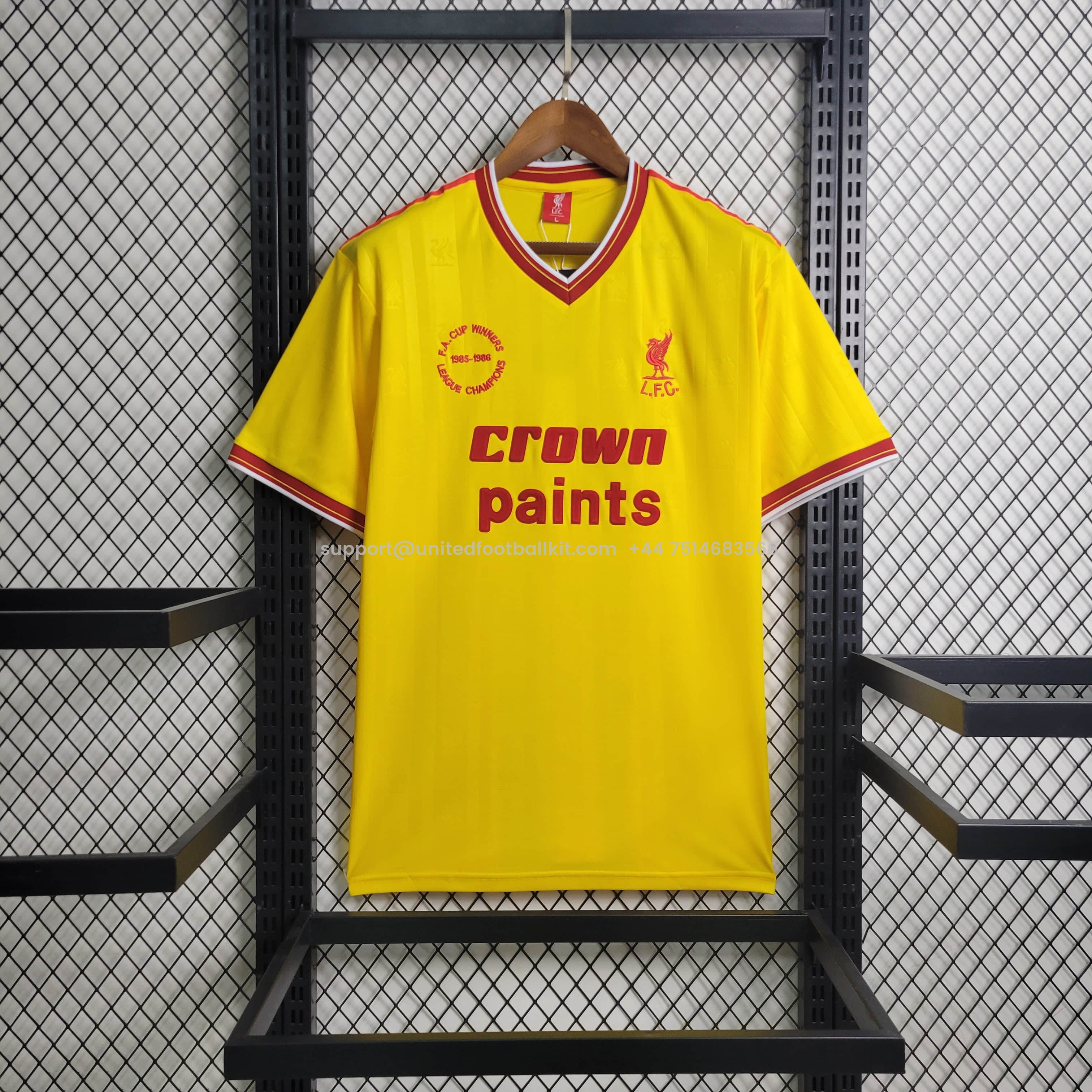 Unitedfootballkit.com | Retro Liver.pool 1986-87 Third Jersey -Customize Name, Number and Patch | Worldwide Shipping
